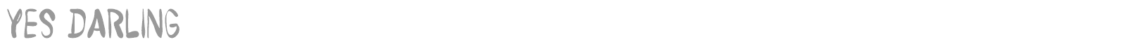 Yes Darling font preview